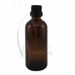 100ml Amber glass bottle with cap