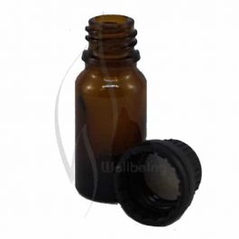 10ml Amber glass bottle with cap