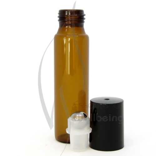 15ml Amber glass bottle with Roller Ball Top 3