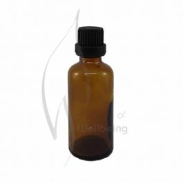 50ml Amber glass bottle with cap