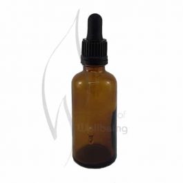 50ml Amber glass bottle with dropper
