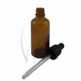 50ml Amber glass bottle with dropper