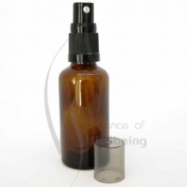 50ml Amber glass bottle with spray
