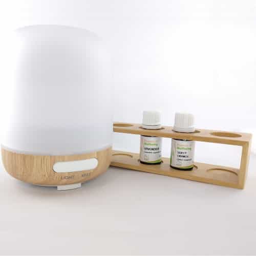 Bamboo Rack with Frosted Glass Diffuser