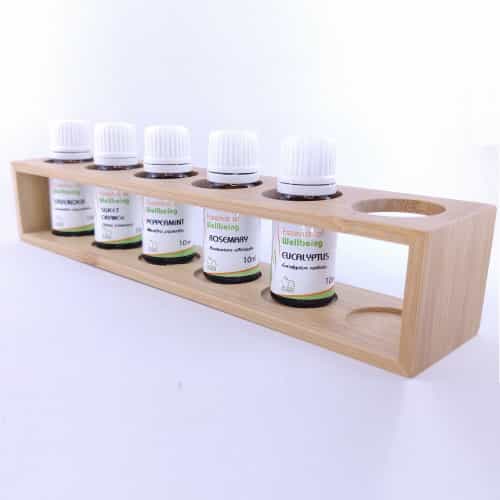 Bamboo Rack with Essential Oils
